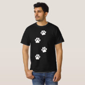 Paw Print Dog Cat Pet Lover Tシャツ (正面フル)