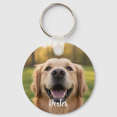 Paw Print Dog Mom Rescue Advocate キーホルダー (裏面)