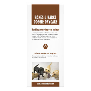 Paw Print Dog  Rack Card（手足印刷ドッグラックカード） ラックカード
