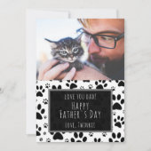 Paw Print Father's Day写真カードfrom Cat or Dog シーズンカード (正面)