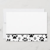 Paw Print Father's Day Mother's Dayフォトカード シーズンカード (裏面)
