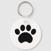 Paw Print Keychain Button キーホルダー (正面)