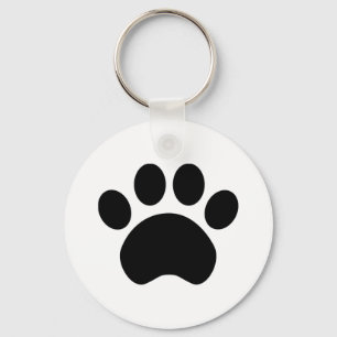 Paw Print Keychain Button キーホルダー