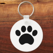 Paw Print Keychain Button キーホルダー (正面)