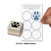 Paw Print - Loyalty Card Devaluation ラバースタンプ