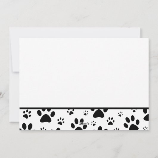 Paw Print Mother's Day Father's Dayの写真 シーズンカード (裏面)