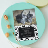 Paw Print Mother's Day Photo Card from Pets シーズンカード