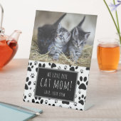 Paw Print Mother's Day photo from cat dog Pets 台座サイン (インサイチュ)