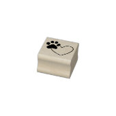 Paw Print On Dataハートスタンプ ラバースタンプ (スタンプ)