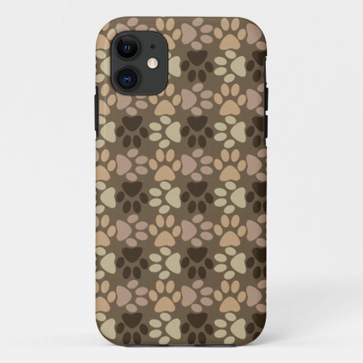Paw Print Patternデザイン Case-Mate iPhoneケース (裏面)