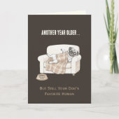 Paw Print Pattern Birthday Card カード (正面)