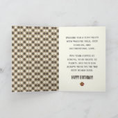 Paw Print Pattern Birthday Card カード (内部)