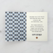 Paw Print Pattern Birthday Card カード (内部)