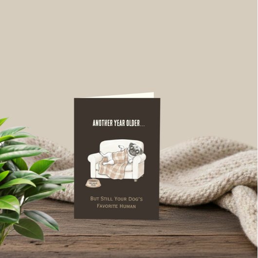 Paw Print Pattern Birthday Card カード