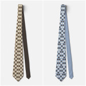 Paw Print Pattern Earthy Sand ネクタイ