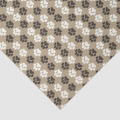 Paw Print Pattern Earthy Sand  薄葉紙 (詳細)