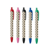 Paw Print Pattern Earthy Sand 黒ボールペン