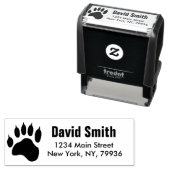 Paw Print Return Address セルフインキングスタンプ (インサイチュ)