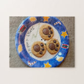 Paw Print Santa Cookies Puzzle, 11" x 14", 252 pcs ジグソーパズル (横)