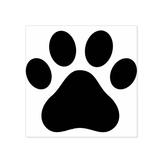 Paw Print Stamp Pad ラバースタンプ (インプリント)