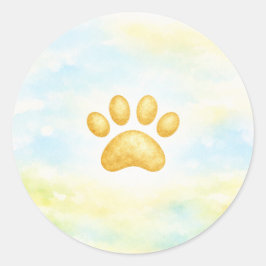 Paw Print Sticker ラウンドシール