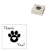 Paw Print Thank You Stamp ラバースタンプ (押印)