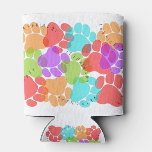 Paw Prints獣医学 缶クーラー (裏面)