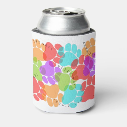Paw Prints獣医学 缶クーラー (缶裏面)