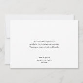 Paw Prints カラフル Pet Business Thank You カード (裏面)