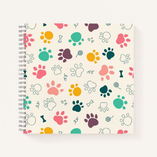 Paw Prints ノートブック (正面)
