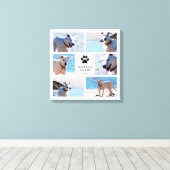 Paw Prints - Dog Photo Collage キャンバスプリント (インサイチュ (ウッドフロア))
