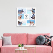 Paw Prints - Dog Photo Collage キャンバスプリント (インサイチュ (リビング))