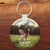 Paw Prints Forever In Our Photo PhotoハートRin キーホルダー (正面)