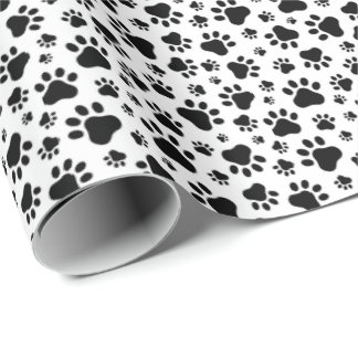 Paw Prints Gift Wrapping Paper ラッピングペーパー