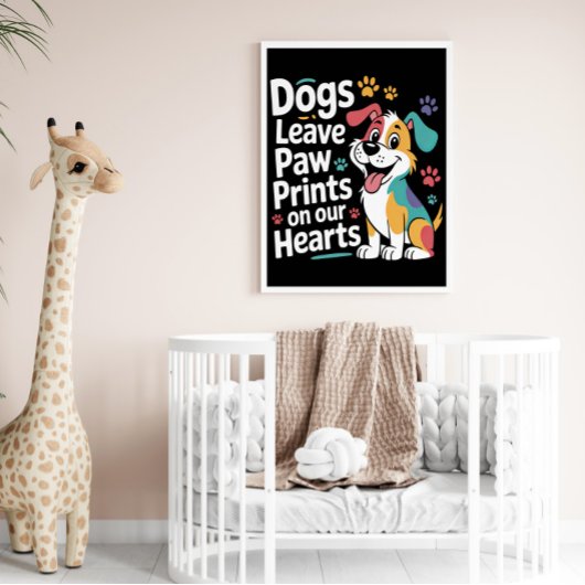 Paw Prints Heartfelt Dog Legacy ポスター