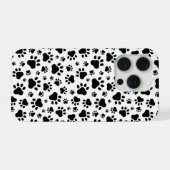 Paw Prints IPhone 15 Pro Case iPhoneケース (裏面横)