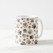 Paw Prints Mug コーヒーマグカップ (正面右)