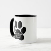 Paw Prints On My Heart Pet Memorial Mug マグカップ (正面左)
