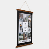 Paw Prints OurハートPet Memorial Collage 吊り下げ型タペストリー (傾斜あり)