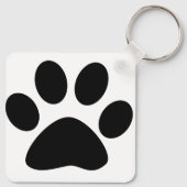 Paw Prints Pattern Dog Mom Gift Favor Christmas キーホルダー (裏面)