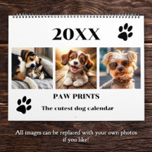 Paw Prints Pet Dog Photo Art Large