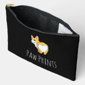 「Paw Prints & Pretty Things」かわいいペット好きな人向けギフト アクセサリーポーチ (見開き)