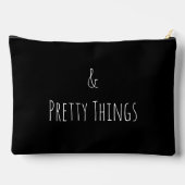 「Paw Prints & Pretty Things」かわいいペット好きな人向けギフト アクセサリーポーチ (裏面)