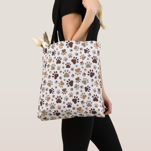 Paw Prints Tote Bag トートバッグ (クローズアップ)