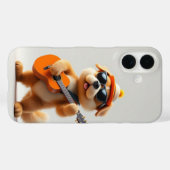 Paw-sitive Vibes:かわいい犬とギター Case-Mate iPhoneケース (裏面 (横))