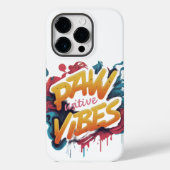 Paw-sitive Vibes」の色数々の: Case-Mate iPhoneケース (裏面)