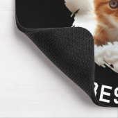 Paw Sitive Vibes Only Cat Photo Black マウスパッド (コーナー)