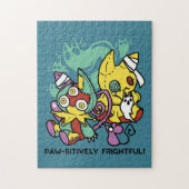 Paw-sitively Frightful | Monstrous Cats Halloween  ジグソーパズル (縦)