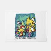 Paw-sitively Frightful | Monstrous Cats Halloween  ドアマット (正面)