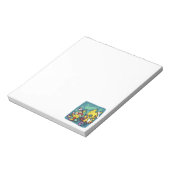 Paw-sitively Frightful | Monstrous Cats Halloween  ノートパッド (回転)